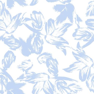 Moda tekstil, grafik, arka plan ve el sanatları için kusursuz desenli fırça darbeleri