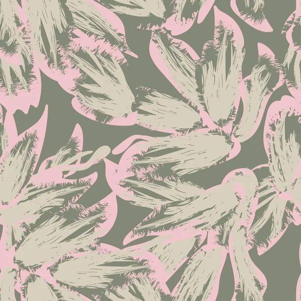 Moda tekstil, grafik, arka plan ve el sanatları için kusursuz desenli fırça darbeleri