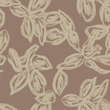 Abstract Floral seamless pattern design for fashion textiles, graphics, backgrounds and crafts