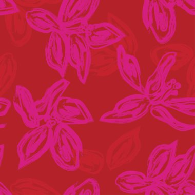 Abstract Floral seamless pattern design for fashion textiles, graphics, backgrounds and crafts