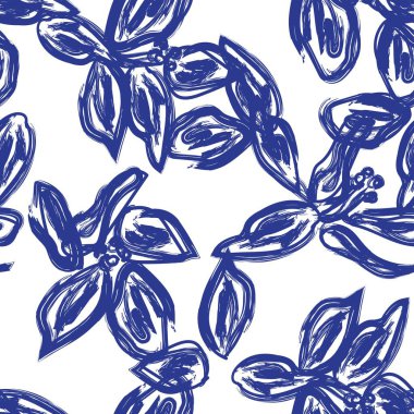 Abstract Floral seamless pattern design for fashion textiles, graphics, backgrounds and crafts