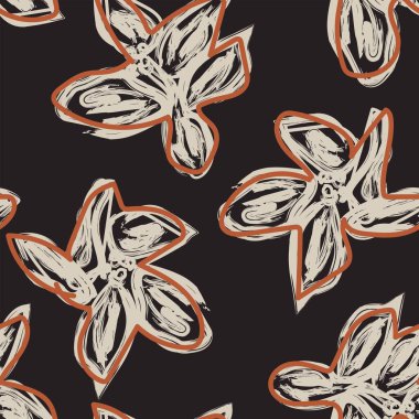 Abstract Floral seamless pattern design for fashion textiles, graphics, backgrounds and crafts