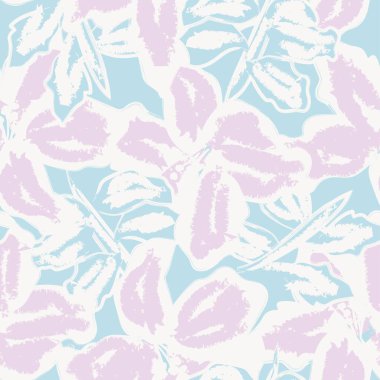 Abstract Floral seamless pattern design for fashion textiles, graphics, backgrounds and crafts