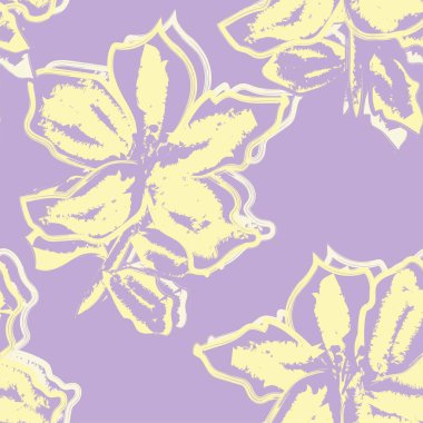 Abstract Floral seamless pattern design for fashion textiles, graphics, backgrounds and crafts