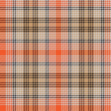 Moda tekstil ve grafikleri için uygun turuncu Ombre ekose desenli kusursuz desen