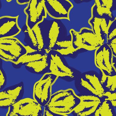 Abstract Floral seamless pattern design for fashion textiles, graphics, backgrounds and crafts