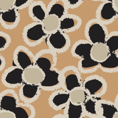 Abstract Floral seamless pattern design for fashion textiles, graphics, backgrounds and crafts