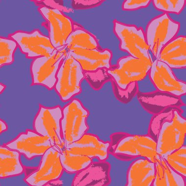 Abstract Floral seamless pattern design for fashion textiles, graphics, backgrounds and crafts