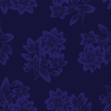 Oriental Floral seamless pattern design for fashion textiles, graphics, backgrounds and crafts