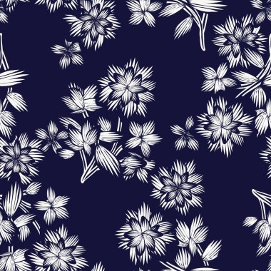 Oriental Floral seamless pattern design for fashion textiles, graphics, backgrounds and crafts