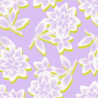 Oriental Floral seamless pattern design for fashion textiles, graphics, backgrounds and crafts