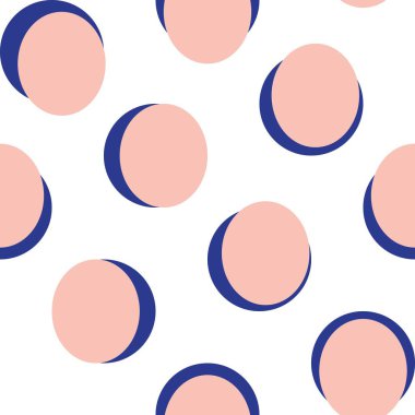 Polka dots textured seamless pattern design for fashion textiles and graphics