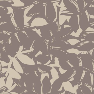 Moda tekstil, grafik ve el sanatları için tropik yapraksız desen tasarımı