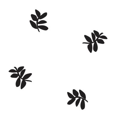 Moda tekstil, grafik ve el sanatları için tropik yapraksız desen tasarımı