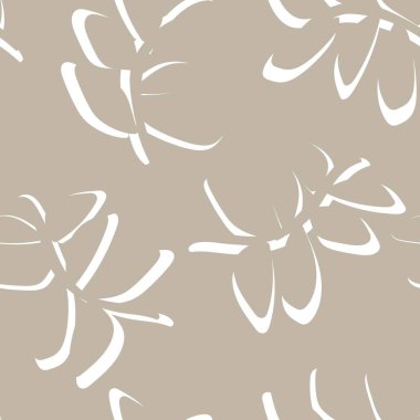 Moda tekstil, grafik ve el sanatları için tropik yapraksız desen tasarımı