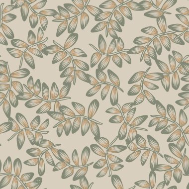 Moda tekstil, grafik ve el sanatları için tropik yapraksız desen tasarımı