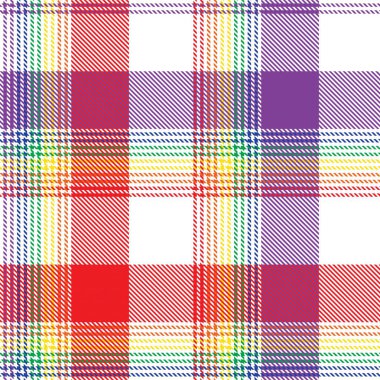 Gökkuşağı Ekoseli, kareli, ekose desenli moda tekstil ve grafikleri için uygun