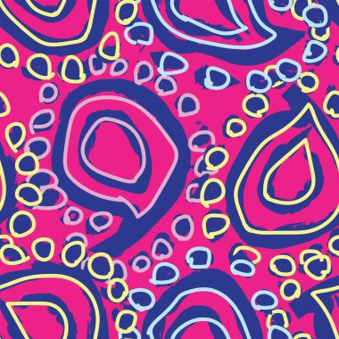 Paisley abstract seamless pattern design for fashion textiles, graphics, backgrounds and crafts