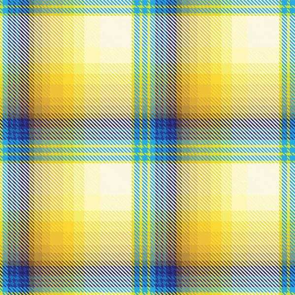 Yellow Ombre Plaid Textuur Naadloos Patroon Geschikt Voor Mode Textiel — Stockvector