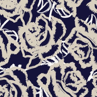 Moda tekstil, grafik, arkaplan ve el sanatları için soyut Rose Çiçeksiz desen tasarımı