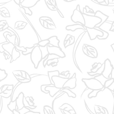 Moda tekstil, grafik, arkaplan ve el sanatları için soyut Rose Çiçeksiz desen tasarımı