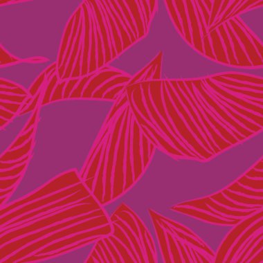 Moda tekstil, grafik ve el sanatları için tropik yapraksız desen tasarımı