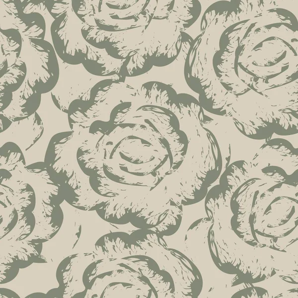 Abstrato Rose Floral Design Padrão Sem Costura Para Têxteis Moda — Vetor de Stock