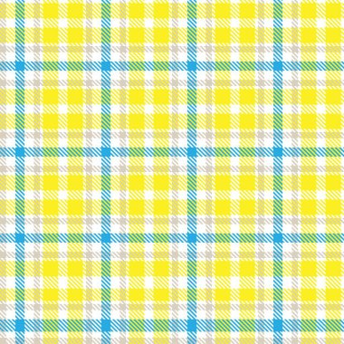 Renkli Klasik Ekose desenli moda tekstil ve grafikleri