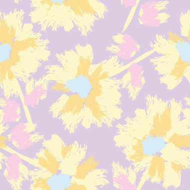 Moda tekstil, grafik, arka plan ve el sanatları için renkli Soyut Çiçeksiz desenli tasarım