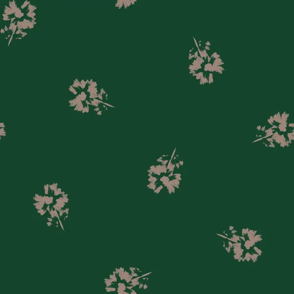 Diseño Patrón Sin Costura Floral Abstracto Verde Para Textiles Moda — Archivo Imágenes Vectoriales