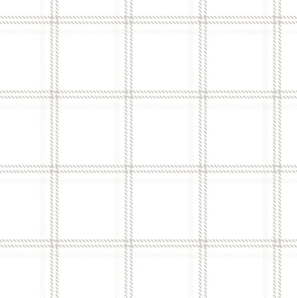 Cor Neutra Clássico Xadrez Texturizado Padrão Sem Costura Para Têxteis — Vetor de Stock