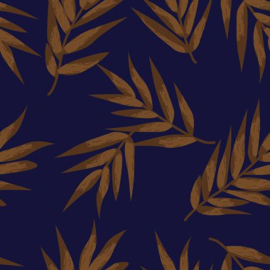 Tarafsız Renkli Tropikal Yaprak Moda tekstil, grafik ve el sanatları için kusursuz desen tasarımı