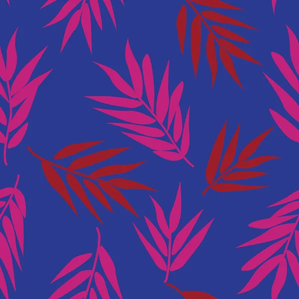 Diseño Patrones Sin Costura Hojas Tropicales Coloridas Para Textiles Gráficos — Archivo Imágenes Vectoriales