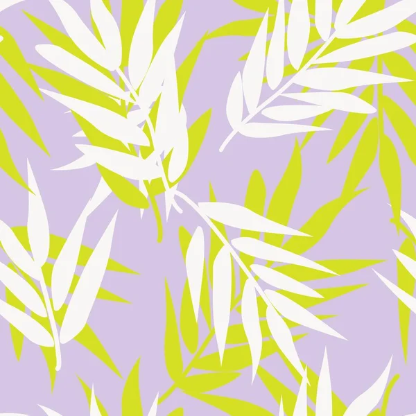 Pastelle Tropical Leaf Seamless Pattern Design Pastelle Tropical Leaf Seamless — Stockvektor