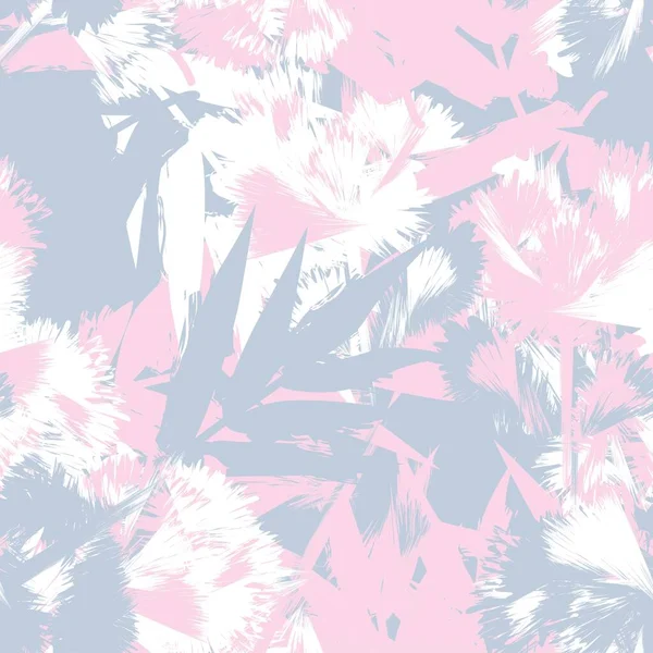 Пастелі Тропічний Листок Безшовний Дизайн Візерунків Модних Тканин Графіки Ремесел — стоковий вектор