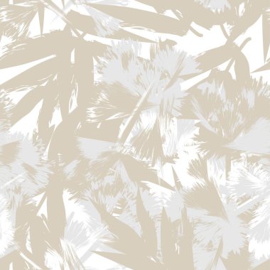 Tarafsız Renkli Tropikal Yaprak Moda tekstil, grafik ve el sanatları için kusursuz desen tasarımı