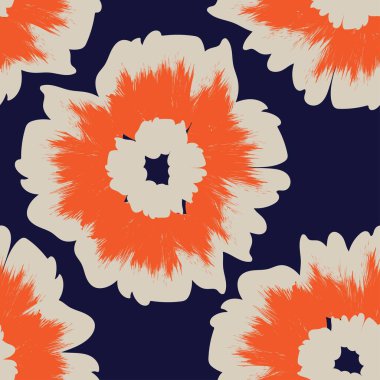 Moda tekstil, grafik, arka plan ve el sanatları için renkli Soyut Çiçeksiz desenli tasarım