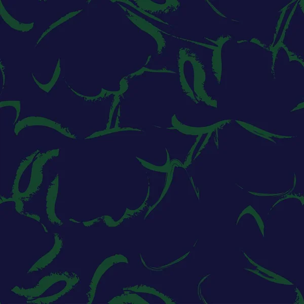 Green Abstract Floral Nahtloses Muster Design Für Modetextilien Grafiken Hintergründe — Stockvektor