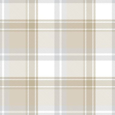 Tarafsız Renk Klasik Ekoseli Moda tekstil ve grafikleri için kusursuz desen