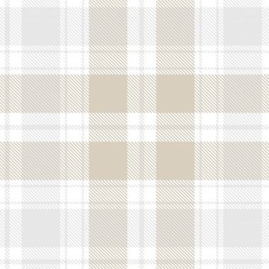 Tarafsız Renk Klasik Ekoseli Moda tekstil ve grafikleri için kusursuz desen