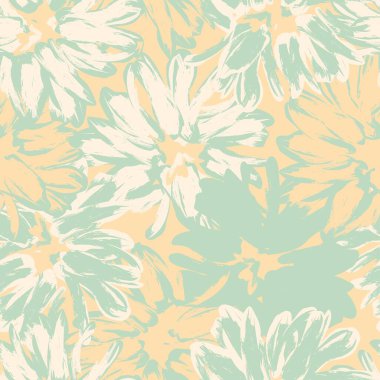 Moda tekstil, grafik, arka plan ve el sanatları için Pastel Soyut Çiçeksiz desen tasarımı