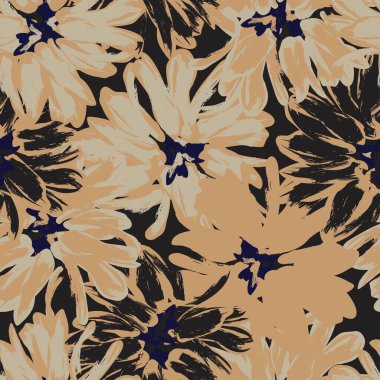 Tarafsız Renk Özeti: Moda tekstil, grafik, arka plan ve el sanatları için kusursuz desen tasarımı