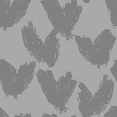 Moda tekstil, grafik ve el sanatları için tek renkli kalp şekli kusursuz desen tasarımı