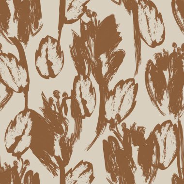 Tarafsız Renk Özeti: Moda tekstil, grafik, arka plan ve el sanatları için kusursuz desen tasarımı