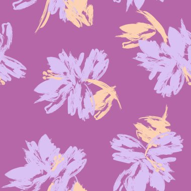 Moda tekstil, grafik, arka plan ve el sanatları için renkli Soyut Çiçeksiz desenli tasarım