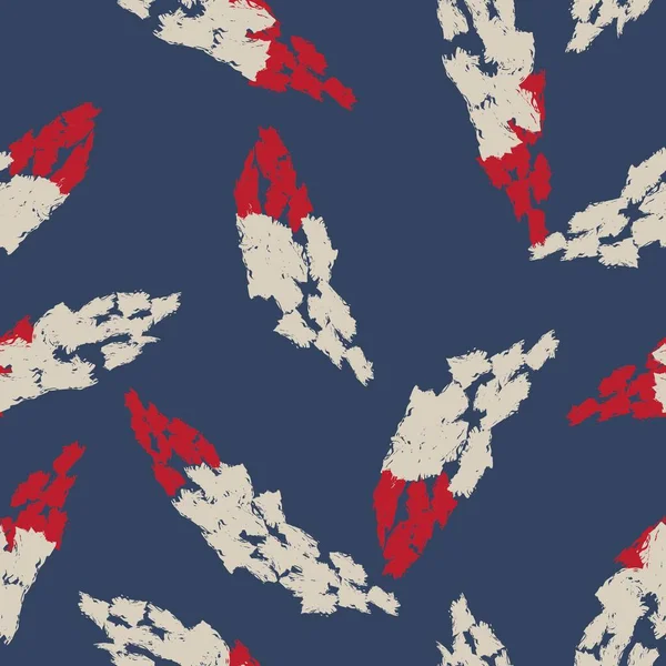 Moda Tekstil Grafik Arka Plan Sanatları Için Kırmızı Soyut Çiçeksiz — Stok Vektör