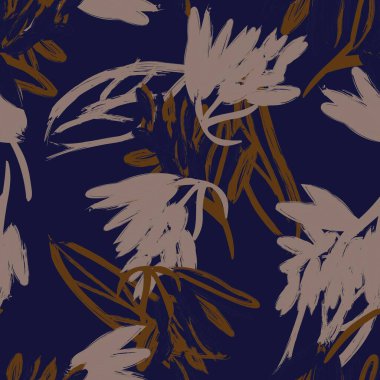 Tarafsız Renk Özeti: Moda tekstil, grafik, arka plan ve el sanatları için kusursuz desen tasarımı