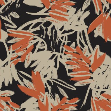 Tarafsız Renk Özeti: Moda tekstil, grafik, arka plan ve el sanatları için kusursuz desen tasarımı