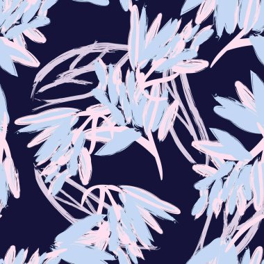 Moda tekstil, grafik, arka plan ve el sanatları için Pastel Soyut Çiçeksiz desen tasarımı