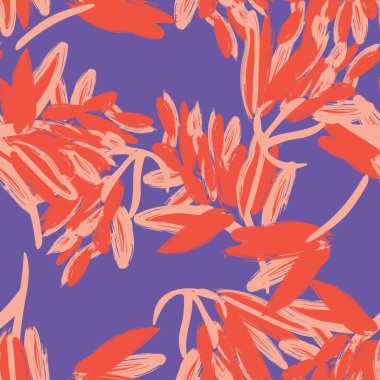 Moda tekstil, grafik, arka plan ve el sanatları için renkli Soyut Çiçeksiz desenli tasarım